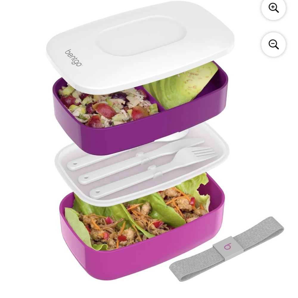*NEW - Bentgo Lunch Box Set with Utensils - Purple/Fuchsia